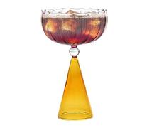 Générique Cocktail Glass - Irregular Gradient Modern Wine Cup | Drink Glassware for Home Bar Whiskey, Champagne for Party Wedding, Kitchen Dining Features, Elegant Beverage Hosting Usage