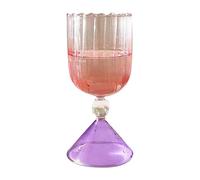 Générique Cocktail Glass - Irregular Gradient Modern Wine Cup | Drink Glassware for Home Bar Whiskey, Champagne for Party Wedding, Kitchen Dining Features, Elegant Beverage Hosting Usage