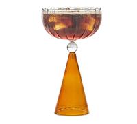 Générique Cocktail Glass - Irregular Gradient Modern Wine Cup | Drink Glassware for Home Bar Whiskey, Champagne for Party Wedding, Kitchen Dining Features, Elegant Beverage Hosting Usage