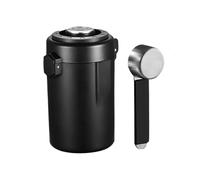 Générique Coffee Canister - 6.78 Inches Airtight Kitchen Jar for Fresh Coffee Bean, Convenient Scoop with Date Tracker, Storage Container Ideal for Rice, Tea, Sugar, Cereal, Flour, Beans, and Grounds