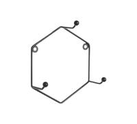 Générique Coffee Cup Wall Rack | Range Murale Hexagonale Porte-Mugs - Organisateur Mural Métallique pour Cuisine - Pour Vaisselle, Chiffons, Décor Maison, Salle À Manger,