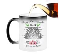 Générique Coffee Mug - 300ml 9.5x8cm Tea Cup | Heat Changing Mug Ceramic Temperature Sensitive Color Changing Mother’s Day Gift | Mom Coffee Cup Beverage Drinkware Kitchen Home Use