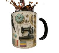 Générique Coffee Mug - 300ml Beveraage Drinkware,Sewing Maachine Coffee Mug | for Cocoa Wine Juice Beeer Kitchen Cafe Restaurant Home Birthdays