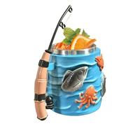 Générique Coffee Mug | 300ml Double-Wall Stainless Steel 3D Relief Drinking Cups - Funny Fishing Rod Tea Mug - for Hot Cold Milk Juice Latte Tea Beer Father Boyfriend Grandfather Uncle