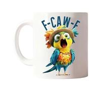 Générique Coffee Mug | 350ML Chicken Cup | Novelty Ceramic F-Caw-F Rooster Tea Cups for Halloween Holiday Thanksgiving Christmas Birthday Fall Autumn Party Home Kitchen Women Men Coworkers