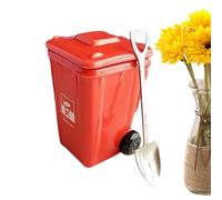 Générique Coffee Mug - 400ml Ceramic Large Recycle Bin Design with Spoon | Home Decor for Kitchen, Living Room, Birthday, Party, Women, Men and Coworkers Use, 8.5x11.5 cm