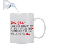 Générique Coffee Mug For Mom - Funny Coffee Mug, Novelty Ceramic Cup | Mom Mugs From Son, Daughter | Small Coffees Cups 350ml F0r, Women For Birthday, Mother's Day