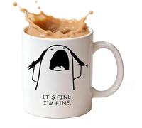Générique Coffee Mug Funny - 11oz Ceramic Milk Cup,Funny Breakfast Cup | For Juice Drinks Men Friends Home Office Kitchen Restaurant Hotel Birthday