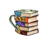 Générique Coffee Mug, Hot Tea Mug, Decorative Vintage 3D Book Design Drinking Cup, Multifunctional for Kitchen, Readers, Librarians, Men, Women, Mothers, 5.12x3.94x3.94 Inches, 1 Piece
