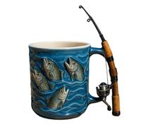 Générique Coffee Mug, Realistic Resin Collectible, Fishing Drink Cup, Novelty Mug with Detailed Texture and Shape, Beverage Container for Chocolate Tea Wine Beer Home Camping Dorm Party Gathering