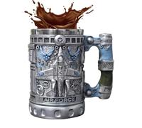 Générique Coffee Mugs - 330ml Cool Mugs | Airplane Engraved Pattern Cups For Men Women Boyfriend Dad Grandpa, 1-Piece Stainless Steel Resin Decorative Novelty Drinkware, Juice Cold Hot Water Beer