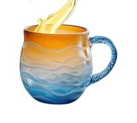 Générique Coffee Mugs | Cappuccino Cup | Resuable Insulated Dishwasher Safe Stainless Steel Coffeee Cups | Heat Resistant Glass Mug for C0ffee Tea Milk Juice Breakfast, Lunch, Brunch