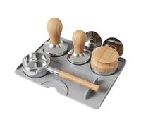 Générique Coffee Tamping Mat, Food-Grade Silicone Tamp Pad with Portafilter Holder, Non-Slip Espressos Bar Tool for Countertop Use at Home, Café, or Birthday Gift, 9.84x7.87 inches