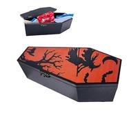 Générique Coffin Box | Snack Popcorn Candy Containers Trick | Decorative Food Container for Cake Jewelry Tea Shelf Mantel Table Classroom Party Carnival Office Haunted House