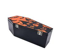Générique Coffin Treat Boxes, Food Containers, Halloween Party Decorative with 9.06x4.33 inches, Coffin Shaped Box for Popcorn, Cake, Jewelry, Tea, Shelf, Mantel, Table, Classroom, Carnival, Office