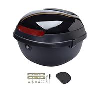 Générique Coffre arrière Universel pour Moto, Coffre pour Bagages, Porte-Casque, Coffre arrière Durable pour Motos de Tourisme, Couleur Noire, Installation Facile