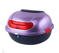 Générique Coffre de Moto Durable et de Tourisme - Coffre de Rangement Universel pour Scooter avec Dossier et Compartiment pour Casque, Coffre arrière Violet Robuste pour Les Longs trajets