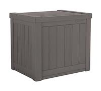 Générique Coffre de Rangement extérieur de Petite Taille - Coffre de terrasse extérieur en résine Java de 83 litres (22 gallons), avec Banc intégré et Couvercle Plat, idéal pour Ranger Outils, co