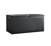 Générique Coffre de Rangement extérieur en résine de Taille Moyenne (74 Gal) résistant aux intempéries, Marron, pour terrasse, Jardin, Produits Chimiques pour Piscine, Jouets, Outils de Jardin, p