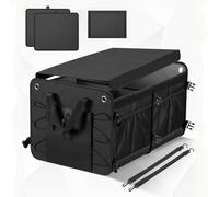 Générique Coffre de Voiture pour Fia-t 600e 2024,Boîte de Rangement Pliable à Plusieurs Compartiments, Résistante à l'usure, avec Poignée, Poches Latérales en Filet