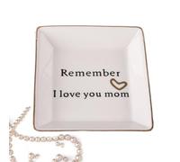 Générique Coffret à Bijoux - Carré Élégant et Design - Plateau En Céramique Pour Bijoux | Pour Colliers Barrettes à Cheveux Boucles d'Oreille et Anneaux Table de Toilette et Table de