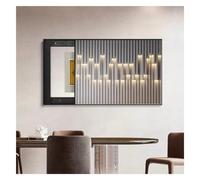 Générique Coffret à fusibles Mural - Panneaux décoratifs pour disjoncteurs, frontons artistiques pour Dissimuler Le boîtier de Compteur - Décoration d'intérieur élégante (B, 70 x 50 cm)