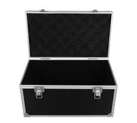 Générique Coffret à Outils Multifonction Poignée Antidérapante, Boîte Rigide Portable en Alliage D'aluminium Noir pour Rangement et des Outils