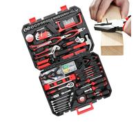 Générique Coffret à Outils pour Maison 328 Pièces Multifonction Portable | Outillage Manuel DIY pour Ménage pour Propriétaire Moto Voiture Appareil Électroménager Studio Appartement