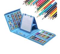 Générique Coffret Cadeau De 208 Crayons De Couleur, Collection Complète De Dessins Pour, Pack De Pinceaux À Aquarelle, Fournitures De Papeterie Artistique Créatives, Pigments Lisses, Superposition
