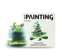 Générique Coffret Cadeau de Bougies d'aromathérapie peintes au Sable, décoration de Noël, Bougie Basse température | Pomelo