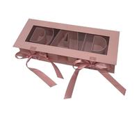 Générique Coffret Cadeau Vide et Remplissable pour La Fête Des Pères, élégant et Rectangulaire, Idéal pour Emballer Du Savon et Des Décorations DIY, Rose