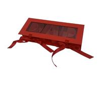 Générique Coffret Cadeau Vide et Remplissable pour La Fête Des Pères, élégant et Rectangulaire, Idéal pour Emballer Du Savon et Des Décorations DIY, Rouge