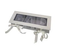 Générique Coffret Cadeau Vide et Remplissable pour La Fête Des Pères, élégant et Rectangulaire, Idéal pour Emballer Du Savon et Des Décorations DIY, Blanc