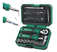 Générique Coffret De Clés À Cliquet | Trousse De Clés Magnétiques Pour Entretien,Jeu De Multifonction - Mécaniciens Amateurs Atelier Automobile Industrie Garage Meubles Électroménager Plomberie