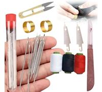 Générique Coffret De Couture 37 PièCes, Aiguilles, Fil, Outils De RéParation Manuels, Accessoires De Couture Portables, Comprenant Fil Et Aiguilles, pour DéButants Et Bricoleurs Professionnels,1pcs