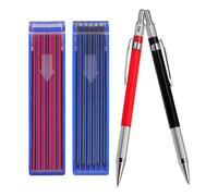 Générique Coffret de Porte-Mines Automatiques 20 MM pour Charpentier Crayons de Charpentier Pratiques avec Recharges Noires et Rouges Crayon Mécanique Multifonction pour Marquage Précis
