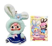 Générique Coffret de poupées Miniatures Baby Three Bunny, Sac décoratif en Peluche, Figurine en Vinyle, 1 sur 6 Jouets de Collection mystères Kawaii, Animaux Doux et Mignons, Cadeaux d'anniversaire