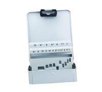 Générique Coffret de Rangement Professionnel pour Forets Hélicoïdaux, En Métal, Vide, Pratique, Distributeur D'accessoires Portable, 19 Emplacements