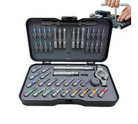 Générique Coffret De Tournevis À Cliquet Magnétique - Outil magnétique 47 en 1 avec en acier S2 - Set de Tournevis à Cliquet - pour maison auto atelier garage mécanique électroménager plomberie