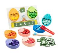 Générique Coffret Manipulation Comptage | Jeu De Pinces À Perles | Jouet De Tri des Couleurs - pour L'Apprentissage des Mathématiques Et De La Motricité Fine À L'École
