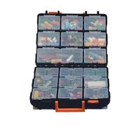 Générique Coffret Outils - 16 Compartiments Démontables, Rangement Pratique pour Petites Pièces, Construction Solide, Organisation | Convient Vis Écrous Clous Jouets Bijoux Bureau Atelier