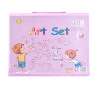 Générique Coffret Peinture 208 Pièces - Kit Dessin Complet Portable | Fournitures Art Avec Feutres Aquarelle Crayons | Set Coloriage Adultes, Voyage Maison École Atelier Cadeau Anniversaire Noël
