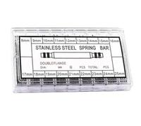 Générique Coffret Pompes Barrettes à Ressort en Acier Inoxydable, 360 Pièces, 8-25mm, Ø 1.5mm pour Réparation de Bracelets de Montre