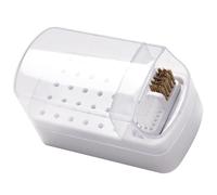 Générique Coffret pour Outil de Meulage D'ongles 30 Trous en Plastique, Pratique et Stylé pour Prothésiste Ongulaire Matériel, Boîte de Rangement Manucure Facile à Utiliser