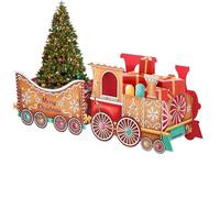 Générique Coffret Train de Noël - Décoration Amusante De Train De Noël | Décoration Intérieure,pour Bureau Chambre Salle De Classe Voyage Cheminée Anniversaire Appartement Action De