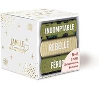 Générique Coffret trio chaussettes paillettes INDOMPTABLE