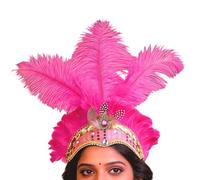 Générique Coiffe Cabaret Vintage - Tissu 56-58cm | Serre-Tête Fascinator Coiffure Élégante Accessoire Déguisement Carnaval Mariage Bal Masqué Cocktail Fête Événement Spectacle Artiste