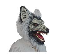 Générique Coiffe de loup Accessoires de marche féroces pour Halloween Bon cadeau Fête (White, One Size)