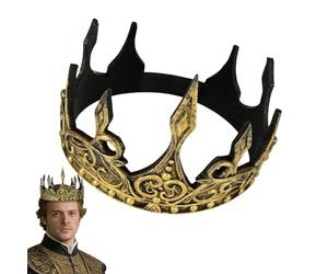 Générique Coiffe De Roi Vintage Pour Jeu De Rôle Sur Le Thème Sombre - Coiffe Gothique Ornée Pour Conventions De Bandes Dessinées Et Créateurs De Contenu, Couronne Royale De Style Antique Pour Événe