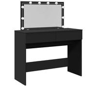 Générique Coiffeuse avec LED Noir 100x40x120 cm,Meubles, Armoires & Meubles de Rangement, Meubles-lavabos, Coiffeuses, Noir (Poids 29.5KG)